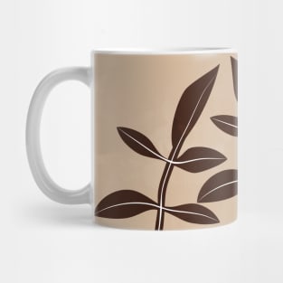 Boho Leaves #2, Botanical Print Mug
